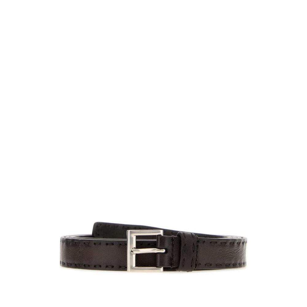 Prada Men Brown Nappa Leather Belt